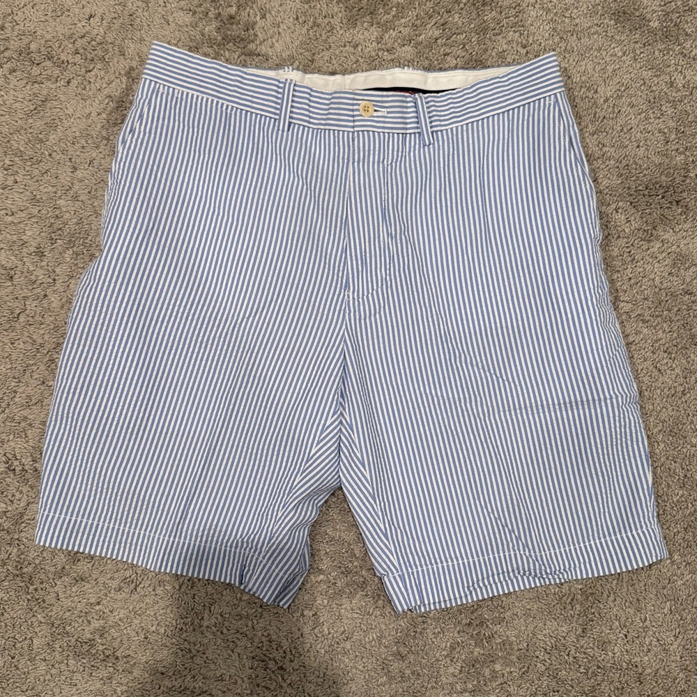 Polo by Ralph Lauren Men's Striped Flat Front Shorts